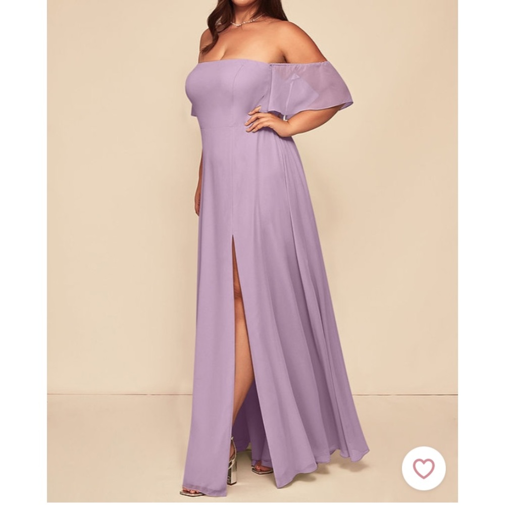 Azazie size A18 wisteria (purple) bridesmaid dress